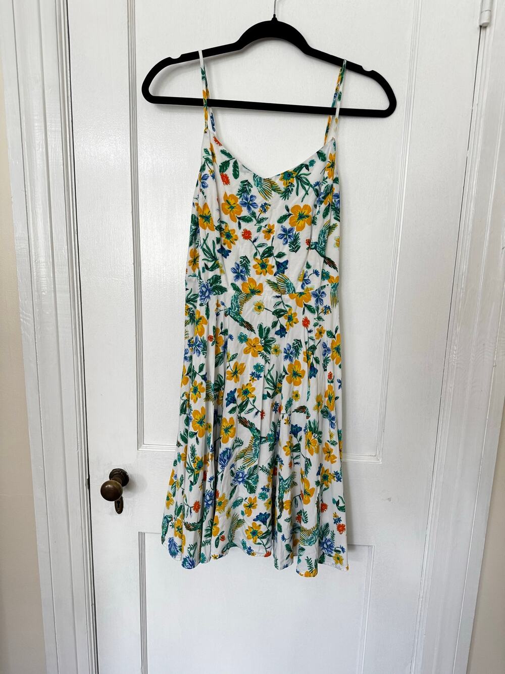 Old Navy Tropical Floral Hummingbird Botanical Cami Sundress